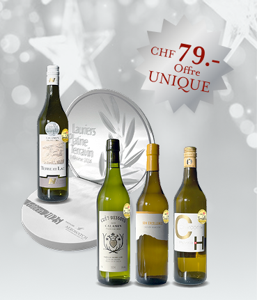 Coffret Lauriers de Platine Blanc - 4 bouteilles